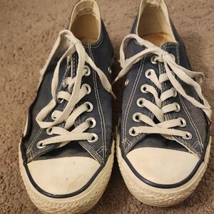 Converse Navy Blue Sneakers with White Accents